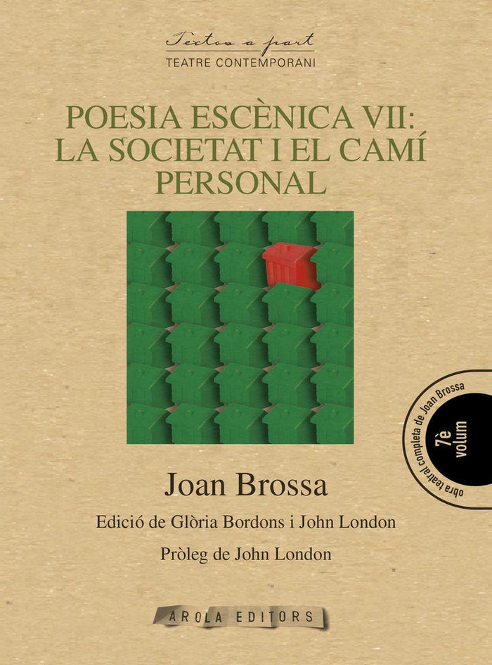 Poesia escènica VII: La societat i el camí personal, de Brossa i Cuervo, Joan | portada del libro