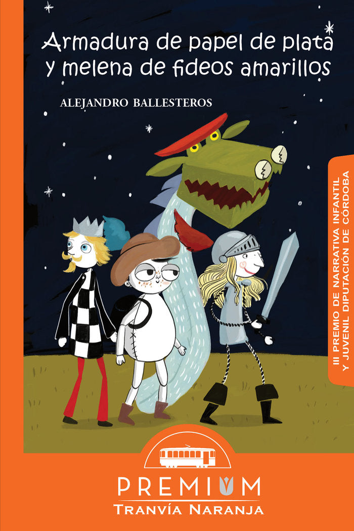 Armadura de papel de plata y melena de fideos amarillos, de Ballesteros, Alejandro | portada del libro