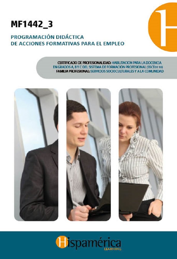 MF1442_3 Programación didác. de acc. form. para el empleo, de S.A. DE C.V., DESARROLLOS DIDÁCITCOS | portada del libro