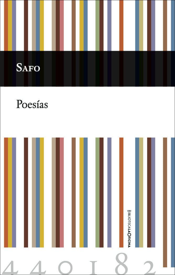 Safo Poesías, de de Mitilene, Safo | portada del libro