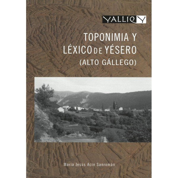 TOPONIMIA Y LEXICO DE YESERO, de ACIN SANROMAN | portada del libro
