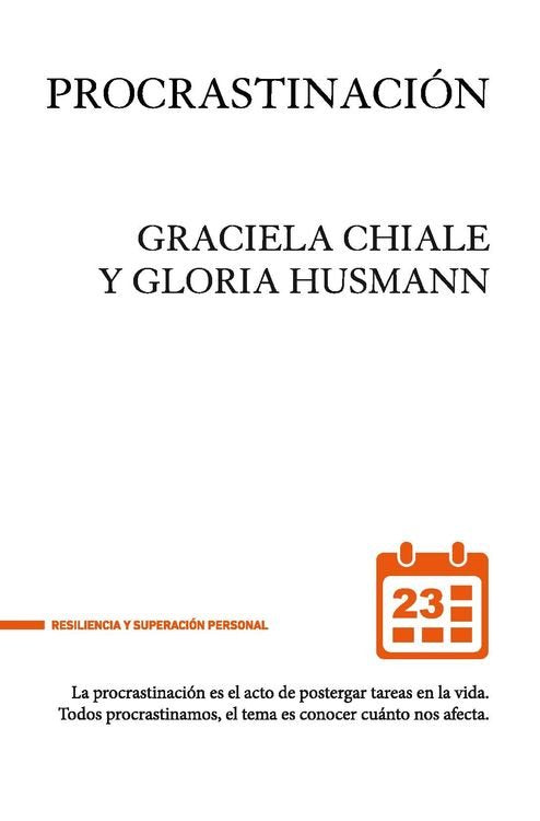 Procrastinación, de Husmann, Gloria | portada del libro