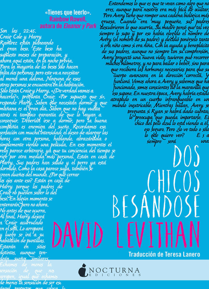 Dos chicos besándose, de Levithan, David | portada del libro