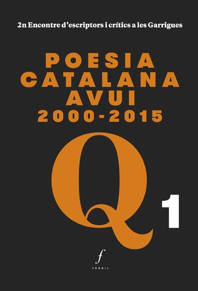 Poesia catalana avui 2000-2015, de Calvo Guardiola | portada del libro