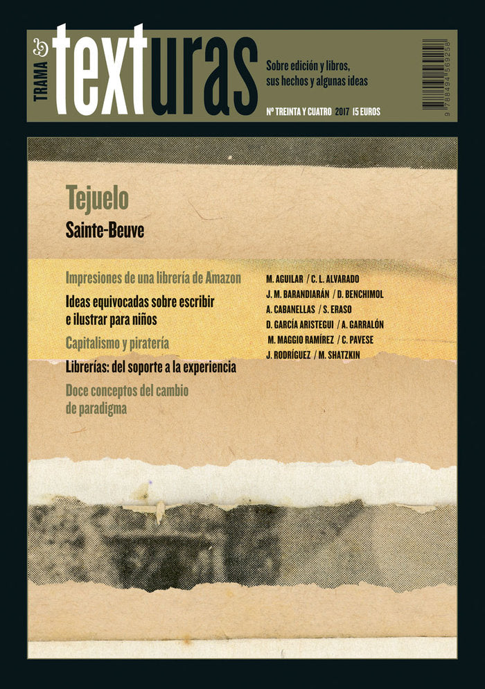 Texturas 34: literatura industrial, librerías, Amazon, de Varios autores | portada del libro