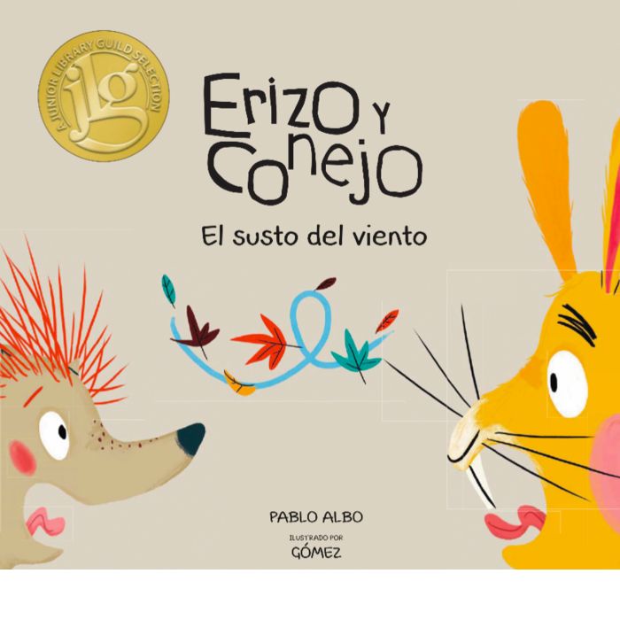 Erizo y conejo. El susto del viento, de Pablo Albo | portada del libro
