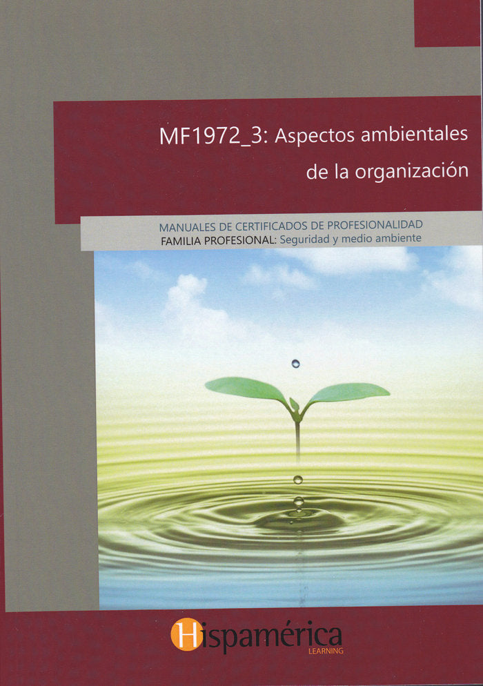 MF1972_3 Aspectos ambientales de la organización | portada del libro