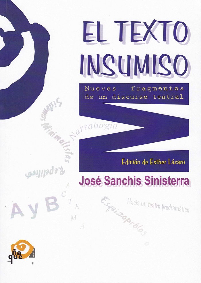 TEXTO INSUMISO, de Sanchis Sinisterra | portada del libro