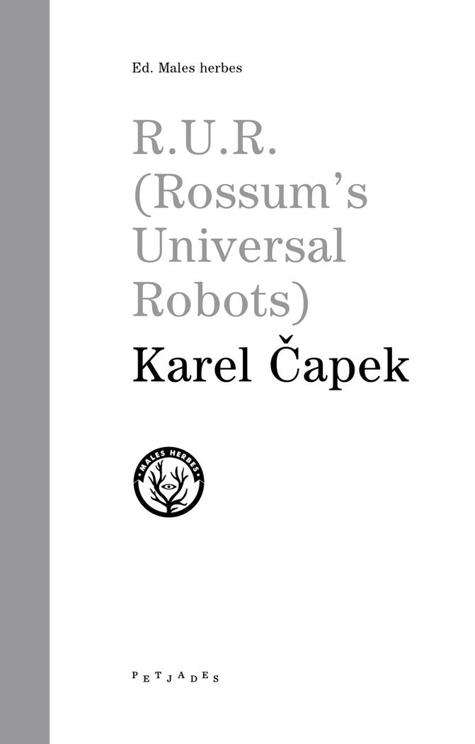 R.U.R., de Capek, Karel | portada del libro