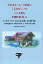 Instalaciones térmicas en los edificios, de Antonio Madrid Vicente | portada del libro