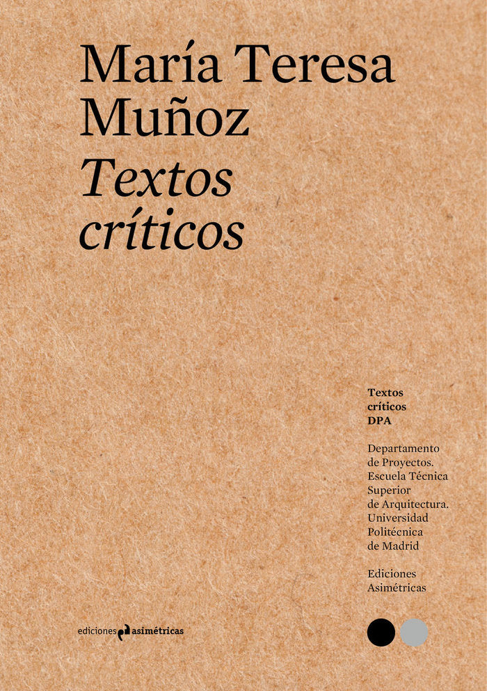 TEXTOS CRÍTICOS 4, de Muñoz Jiménez, Maria Teresa | portada del libro