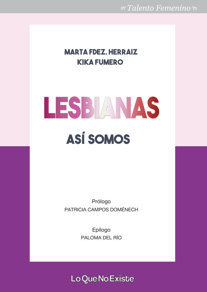 Lesbianas, así somos, de Fernández Herraiz, Marta | portada del libro
