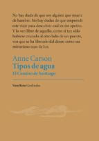 TIPOS DE AGUA 4ヲED, de Anne Carson | portada del libro