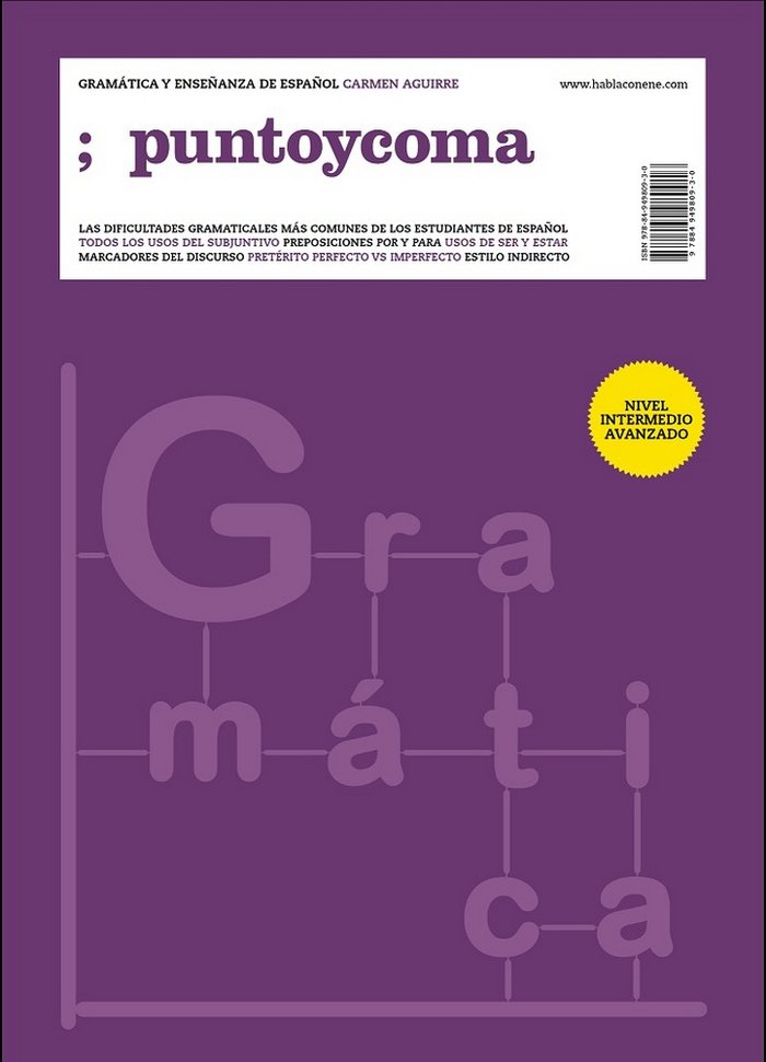 Gramática y enseñanza de español, de Aguirre | portada del libro