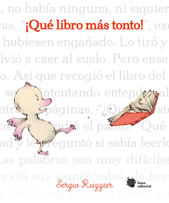 ¡Qué libro más tonto!, de Ruzzier, Sergio | portada del libro