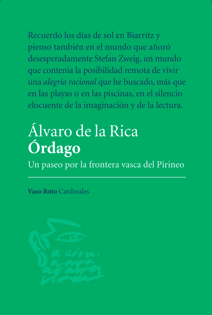 Órdago . Un paseo por la frontera vasca del Pirineo, de De La Rica, Álvaro | portada del libro
