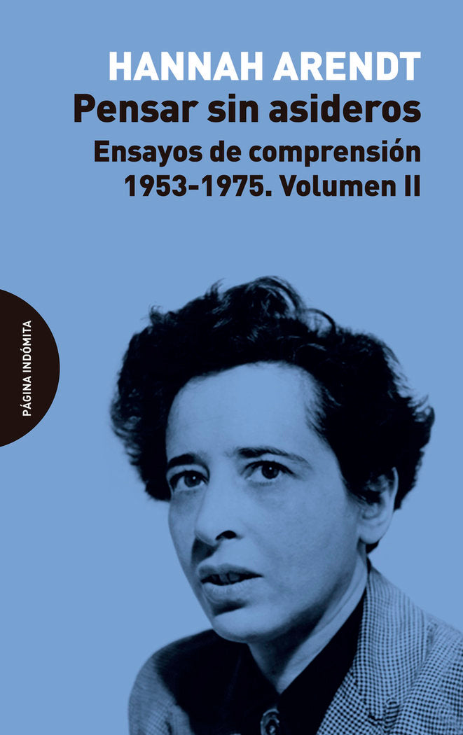 Pensar sin asideros, de Hannah, Arendt | portada del libro