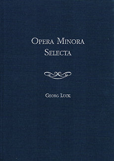 Opera Minora Selecta, de Luck | portada del libro