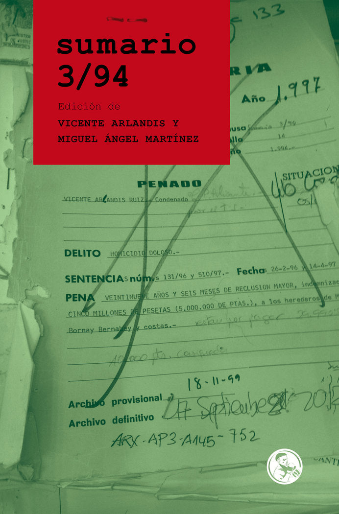 Sumario 3/94, de VICENTE ARLANDIS Y MIGUEL ANGEL MARTíNEZ | portada del libro