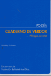 CUADERNO DE VERDOR, de JACCOTTET | portada del libro