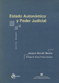 Estado autonomico y poder judicial, de Borrell Mestre | portada del libro