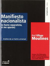 Manifiesto nacionalista | portada del libro