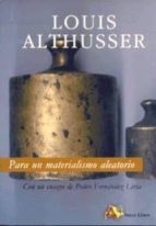 Para un materialismo aleatorio, de Louis Althusser | portada del libro