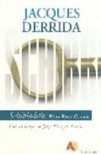 Schibboleth, de Jacques Derrida | portada del libro