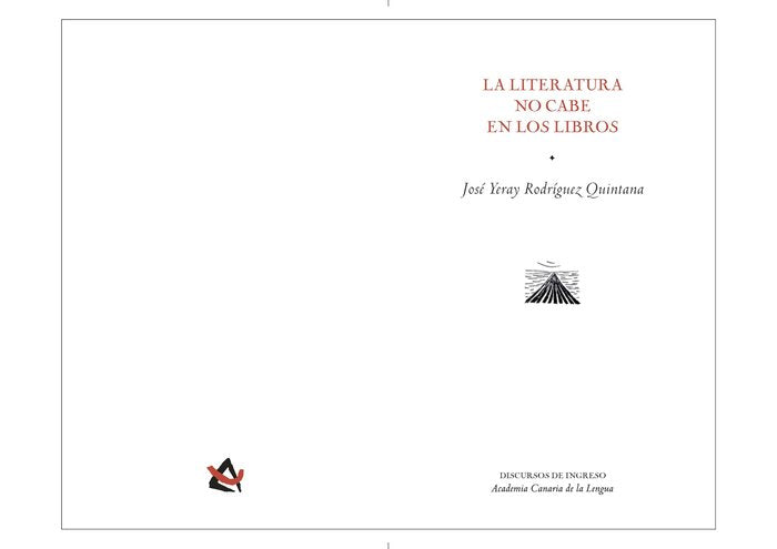 La literatura no cabe en los libros, de Rodríguez Quintana, José Yeray | portada del libro
