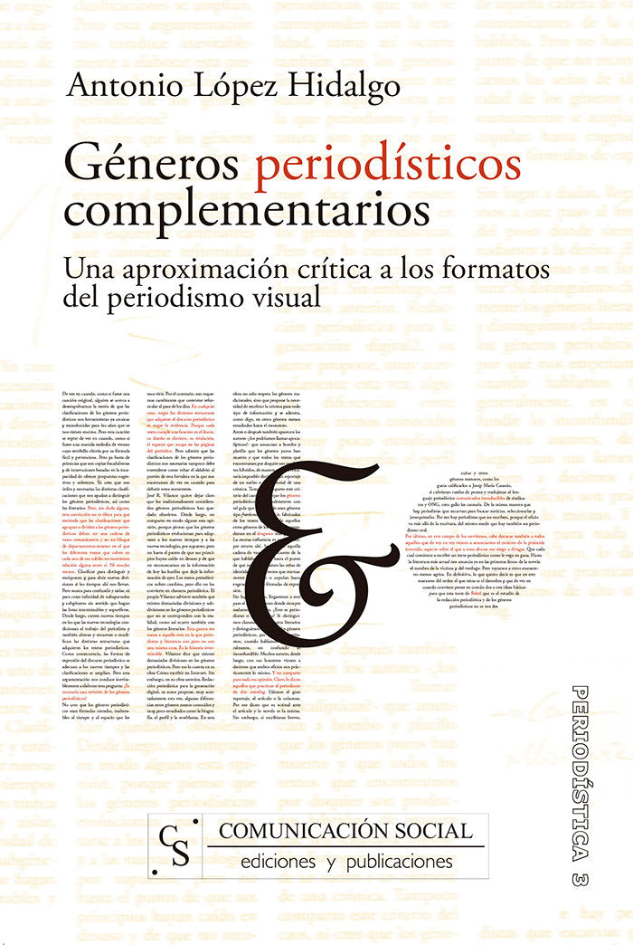 Géneros periodísticos complementarios, de López Hidalgo, Antonio | portada del libro