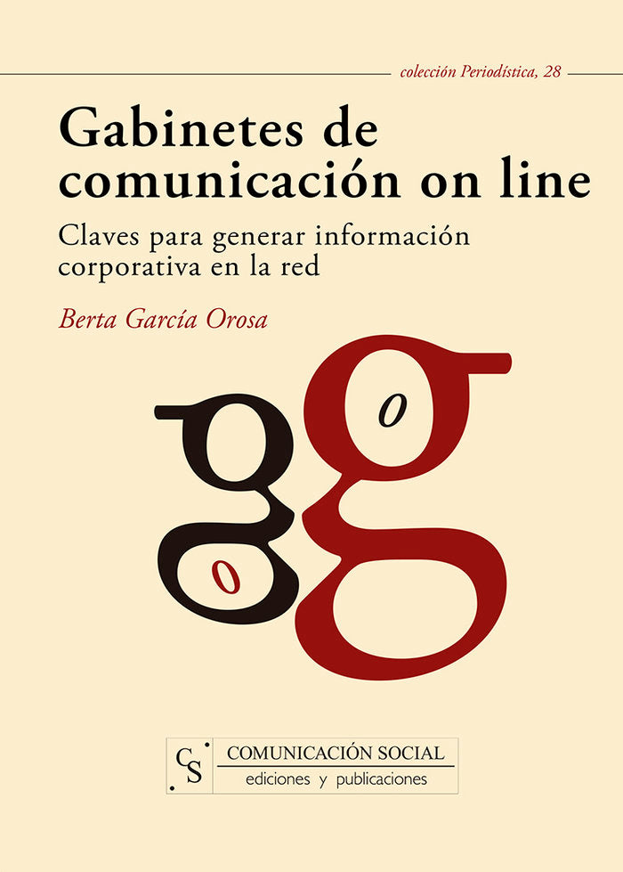 Gabinetes de comunicación on line, de García Orosa, Berta | portada del libro