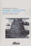 DE BABEL A PENTECOSTES, de Moreno Cabrera | portada del libro