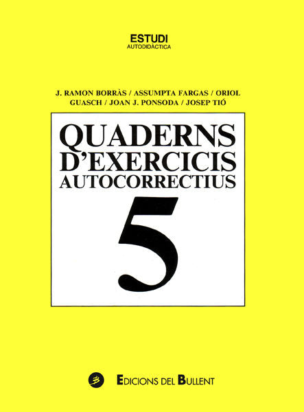 Quaderns d'exercicis autocorrectius 5, de BORR·S HERNANDIS, JOAN RAMON | portada del libro
