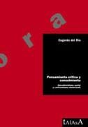 Pensamiento crítico y conocimiento, de del Río Gabarain, Eugenio | portada del libro