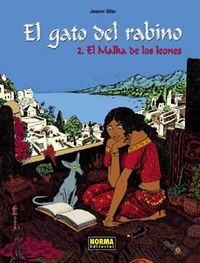 EL GATO DEL RABINO 2. EL MALKA DE LOS LEONES, de Sfar | portada del libro