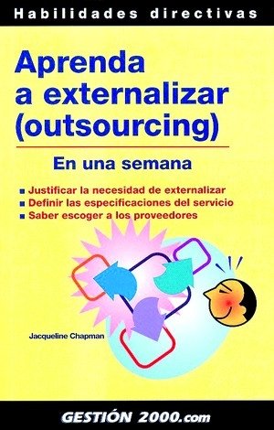 Aprenda a externalizar (outsourcing), de Chapman | portada del libro