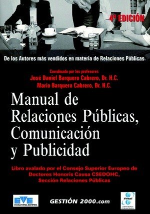 Manual de Relaciones Públicas, Comunicación y Publicidad, de Barquero Cabrero | portada del libro