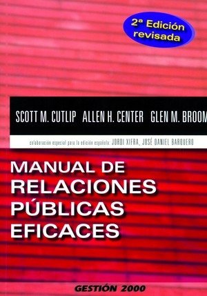 Manual de relaciones públicas eficaces, de Broom | portada del libro