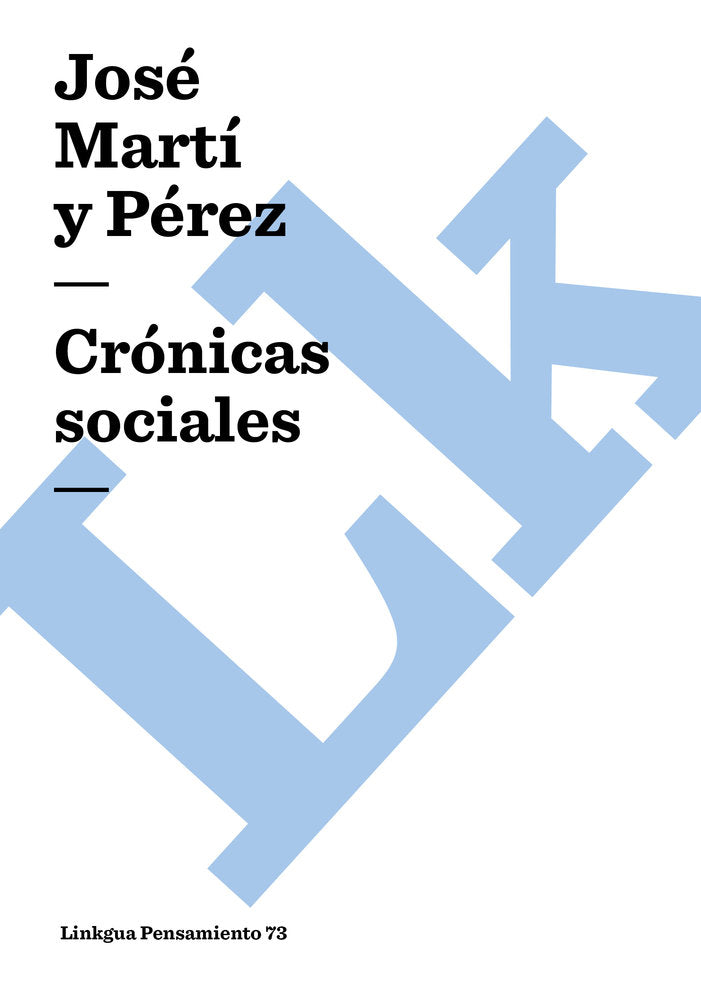 Crónicas sociales, de Martí, José | portada del libro