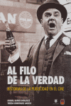 AL FILO DE LA VERDAD HISTORIAS PUBLICIDAD EN EL CINE, de BAÑOS | portada del libro