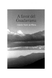 A favor del Guadarrama, de Sáenz de Miera, Antonio | portada del libro