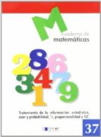 CUADERNO DE MATEMÁTICAS Nº 37, de Varios autores | portada del libro