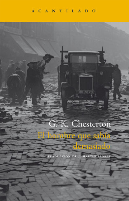 HOMBRE QUE SABIA DEMASIADO NA-115 *, de Chesterton | portada del libro