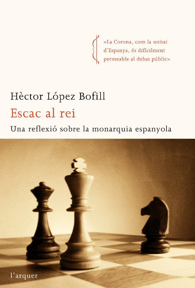 Escac al rei, de Bofill | portada del libro
