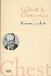 Razones para la fe, de Gilbert K.Chesterton | portada del libro