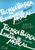 TECNICA BASICA DE LENGUAJE MUSICAL GRADO MEDIO 3-4, de BOLIART, XAVIER | portada del libro