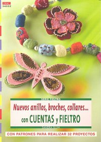 Serie Fieltro nº 2. NUEVOS ANILLOS, BROCHES, COLLARESCON CUENTAS Y FIELTRO, de Täubner, Armin | portada del libro
