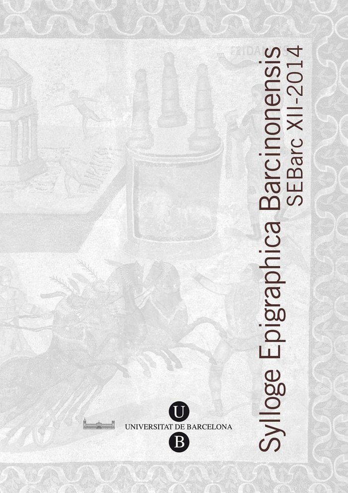 Sylloge Epigraphica Barcinonensis, de AA.VV. | portada del libro