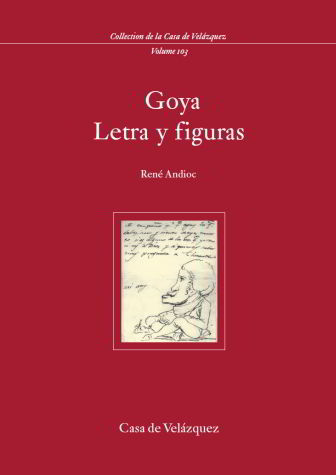 Goya. Letra y figuras, de Andioc | portada del libro