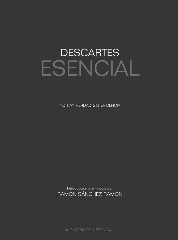 Descartes Esencial, de Sánchez Ramón | portada del libro